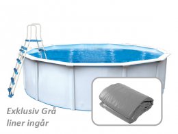 Rund Stålväggspool Laguna storpool jf priset 360 130 132