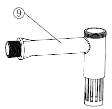 Filterrör #9 för Filtertank EZ350 samt EZ450