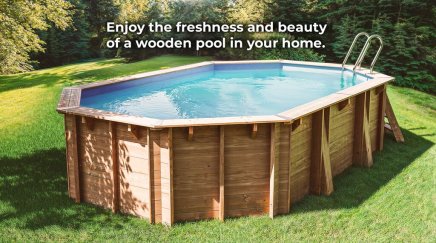 Familypool timmerpool bygga däcka in i altan eller trädäck