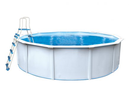 Rund Stålväggspool Laguna storpool för fritid jf priset 300 130