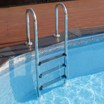 Riopool avtagbar däckstege för pool