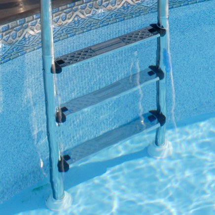 Riopool avtagbar däckstege för pool