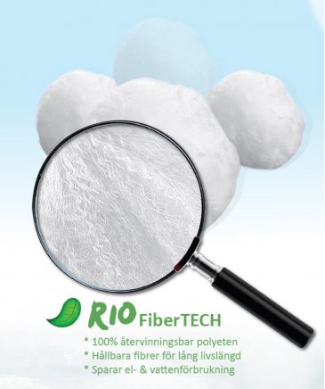 Riopoool Fibertech Filterbollar för pool reningsverk sandfilter