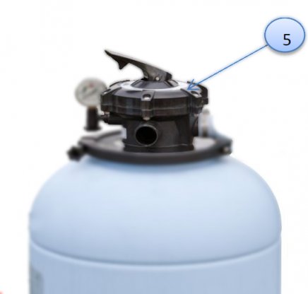 Centralventil för Riopool FS400 ref FIJI6