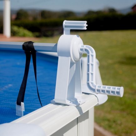 Upprullare för pooltäcke / solfolie