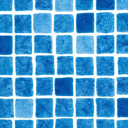 Liner Familypool Poolduk Mosaik blå protect+ med snäppinlist
