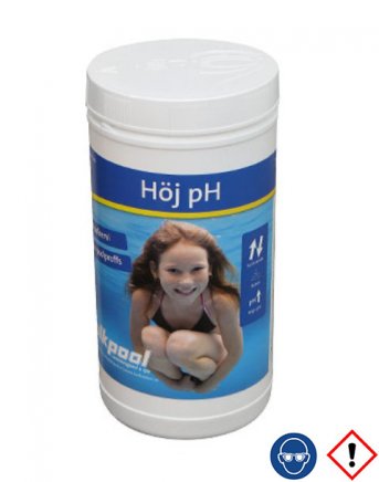 Höj pH 1kg granulat för Pool och spabad