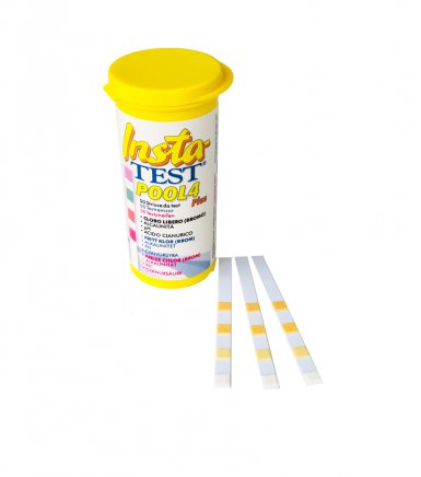 Teststrips 4 InstaTest Cl, Br, pH, Alk, Cya, 50 strips för Klor och Brom
