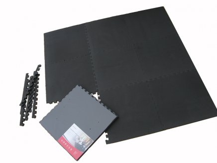 Millfighter Träningsmatta pusselmatta underlägg svart