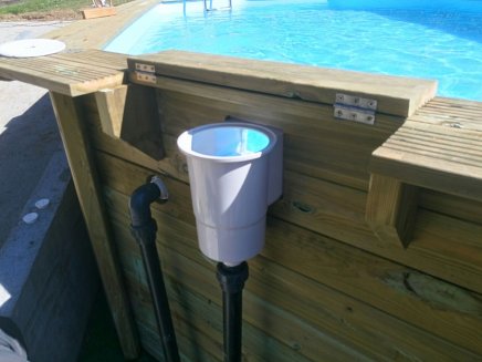 Familypool 500 bräddavlopp och inlopp