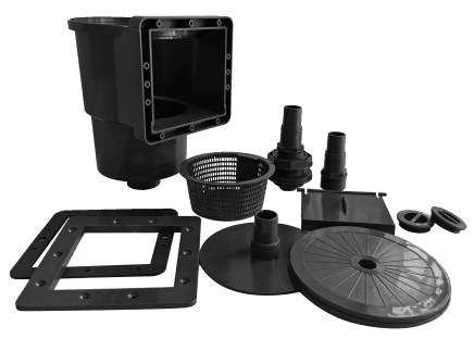 Riopool Antracit Rund borstad antracitgra ovanmarkspool hydrium 460/120 bestway intex