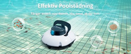 Poolrobot för stålväggspool