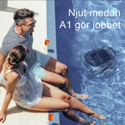 Poolrobot Wybot A1 njut enkel poolstädning